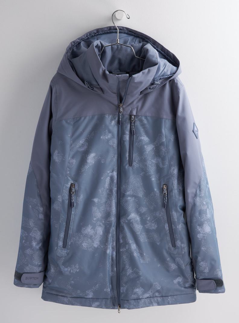 Burton Lelah Snowboardjacke Damen Grau | 678-SXZJLW
