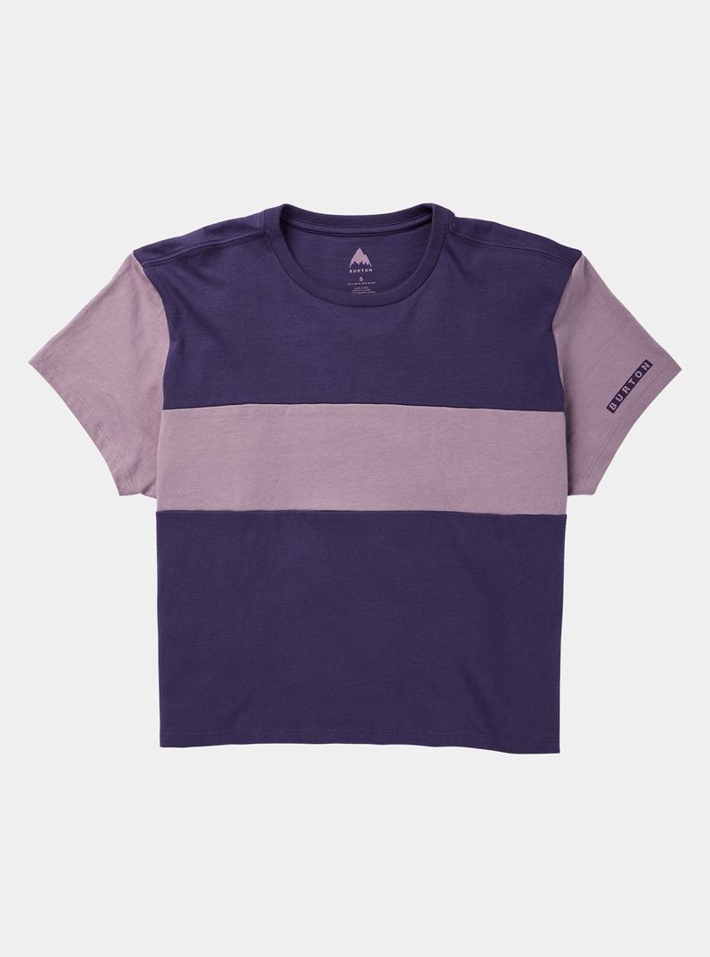 Burton Lowball Kurzes Sleeve T-Shirts Damen Lila | 472-TSGREJ