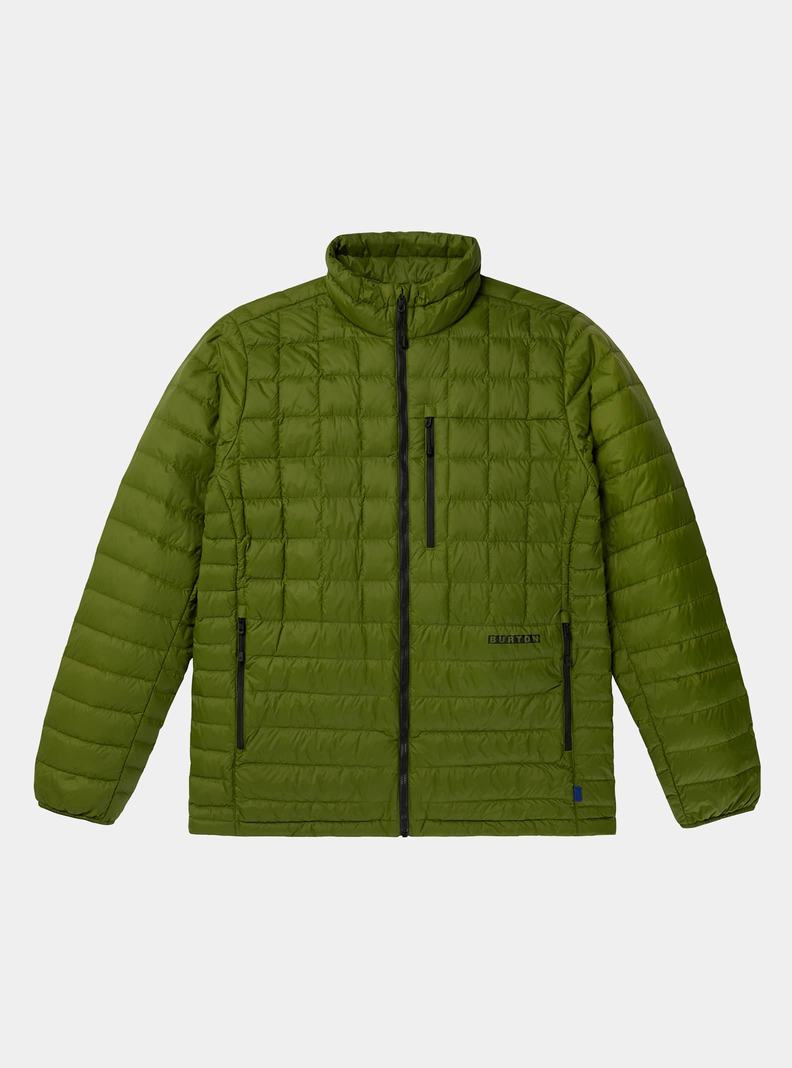 Burton Mid-Heat Down Snowboardjacke Herren Grün | 340-RMLNJI