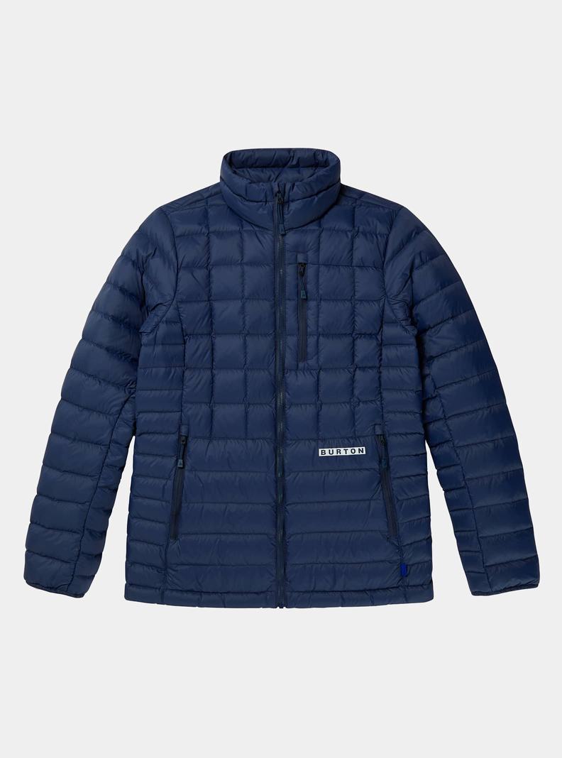 Burton Mid-Heat Insulated Down Snowboardjacke Damen Blau | 482-ZLKNPJ