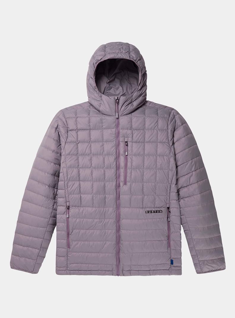 Burton Mid-Heat Mit Kapuze Down Insulated Snowboardjacke Herren Lavendel | 823-DKJCFQ