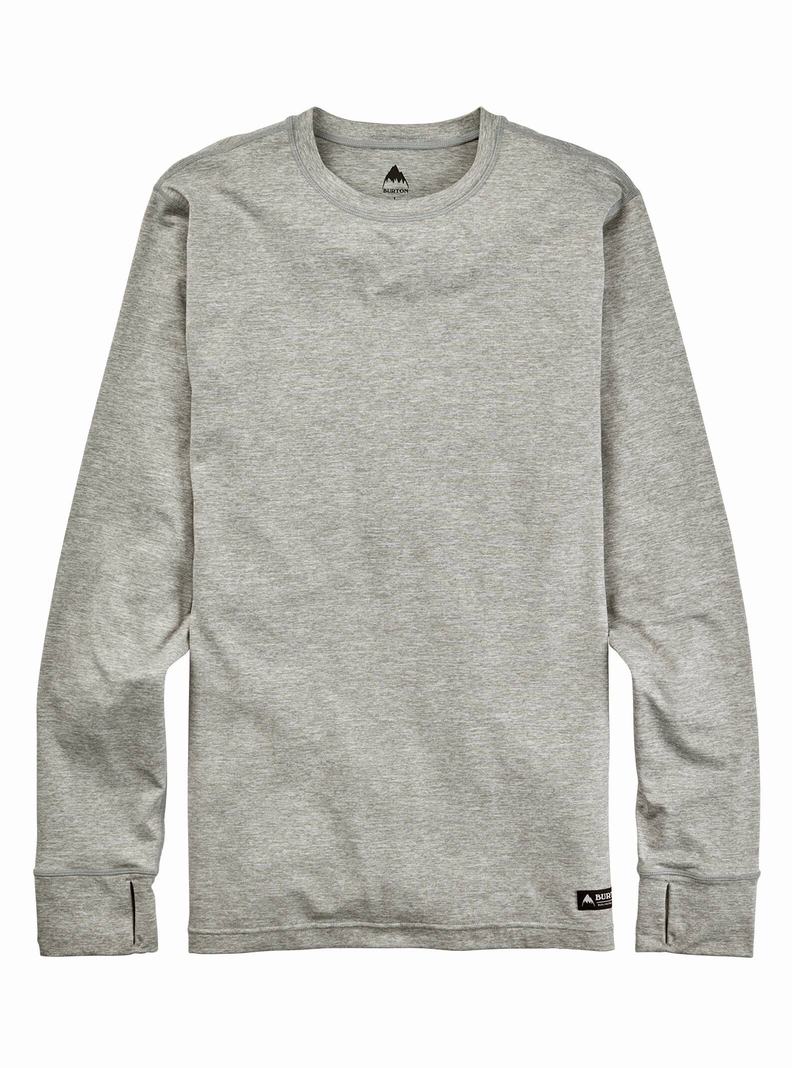 Burton Midweight Base Layer Crewneck Funktionswäsche Herren Grau | 987-GOHCSW