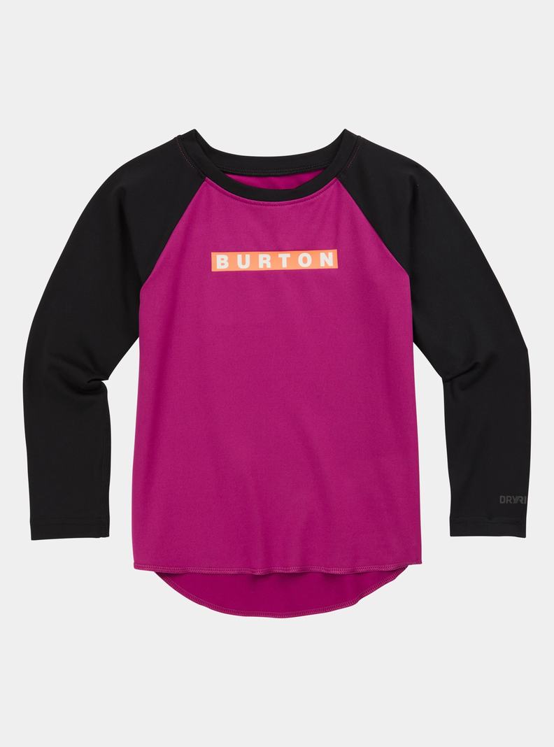 Burton Midweight Base Layer Tech T-Shirt Funktionswäsche Kinder Schwarz Lila | 923-SPWDCT