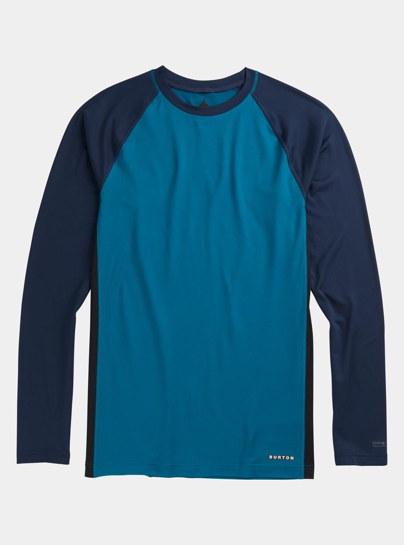 Burton Midweight X Base Layer Crewneck Funktionswäsche Herren Blau | 028-CFPADE