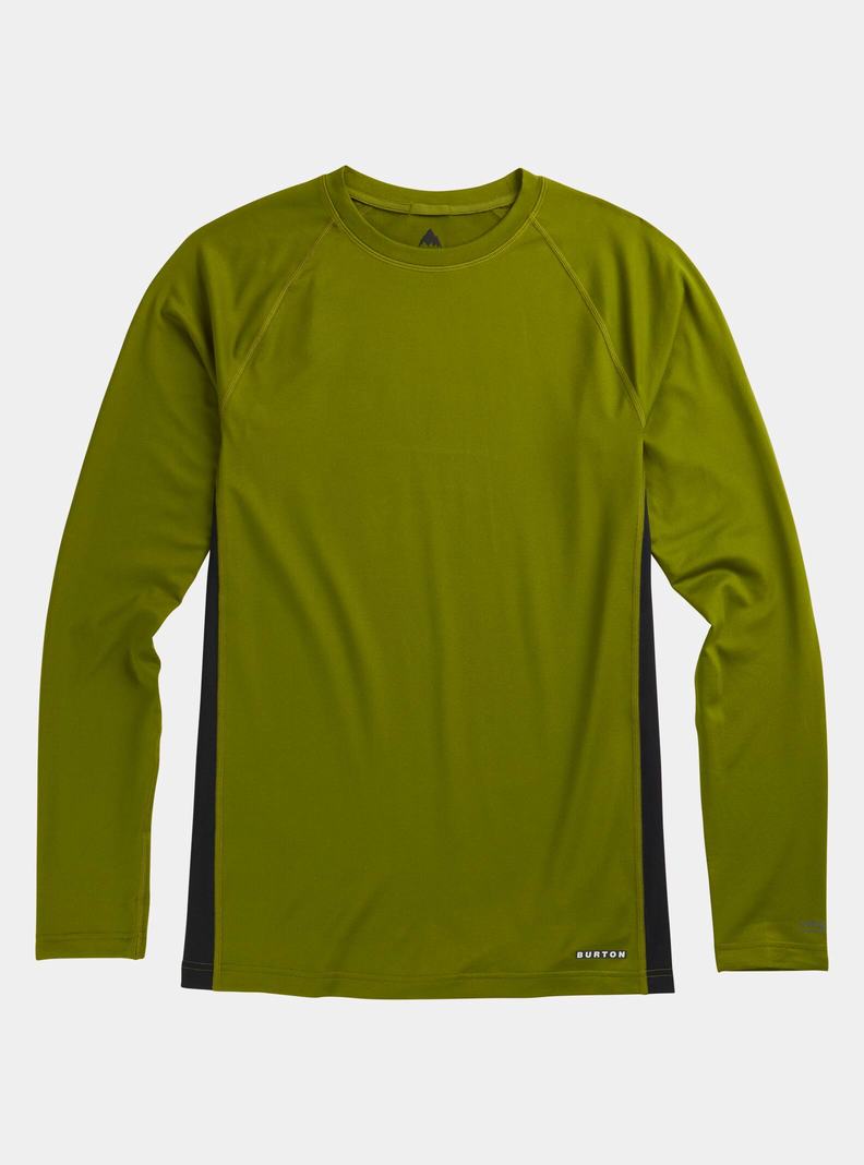 Burton Midweight X Base Layer Crewneck Funktionswäsche Herren Grün | 430-LWNZFI