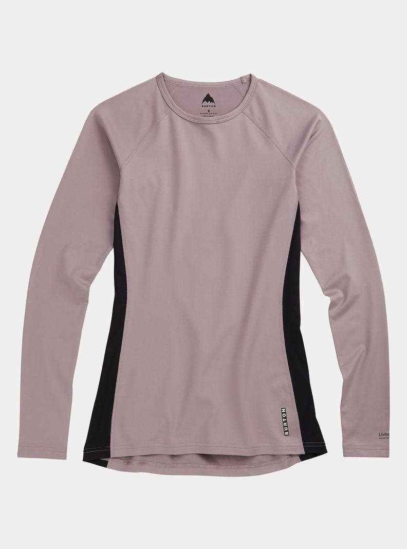 Burton Midweight X Base Layer Crewneck Funktionswäsche Damen Lila | 948-YVDRQP
