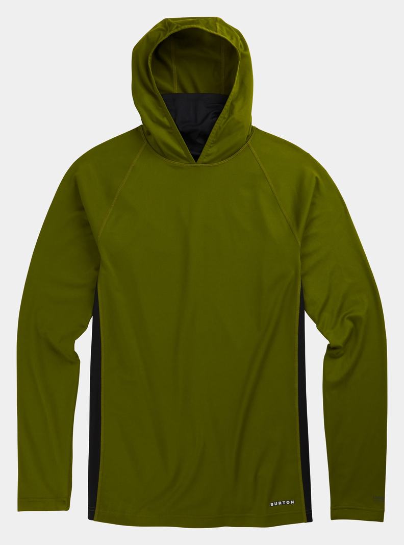 Burton Midweight X Base Layer Long Neck Hoodie Funktionswäsche Herren Grün | 045-DMXIOP