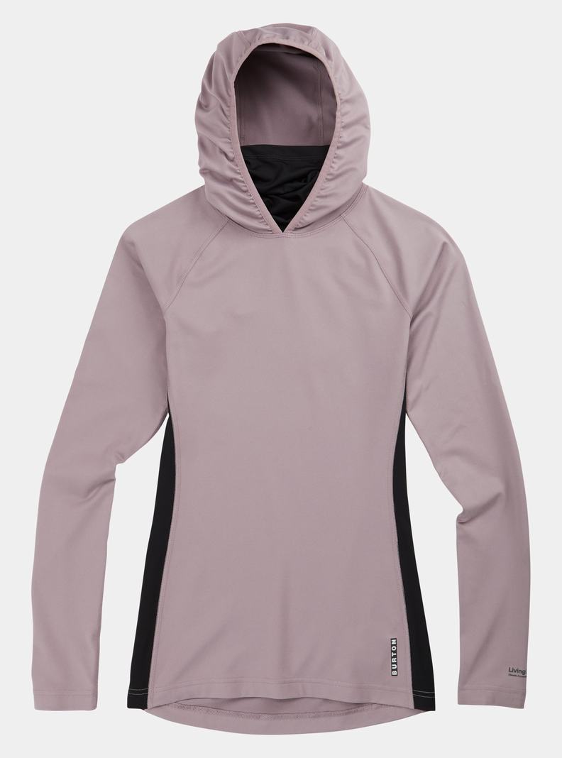 Burton Midweight X Base Layer Long Neck Hoodie Funktionswäsche Damen Lila | 139-ATFGMS