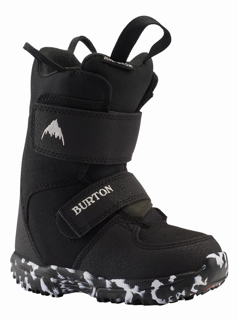 Burton Mini Grom Snowboardboots Kinder Schwarz | 903-NYIKWL