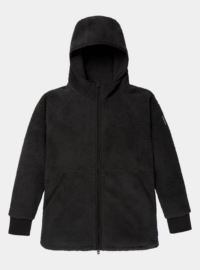 Burton Minxy Full-Zip Fleece Sweatshirts Damen Schwarz | 964-SPNRWH