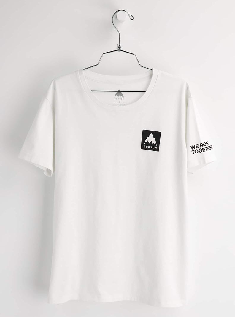 Burton Mountain Mark Kurzes Sleeve T-Shirts Damen Weiß | 157-OEMBZR