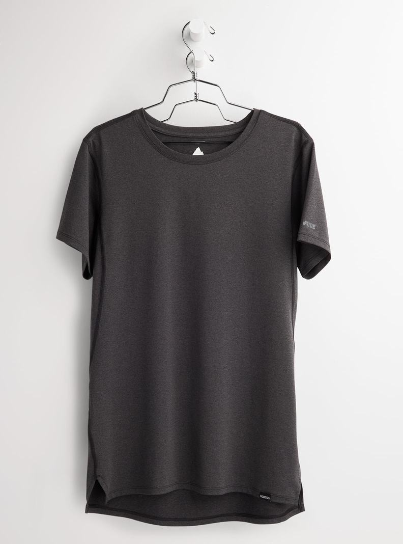 Burton Multipath Essential Tech Kurzes Sleeve Funktionswäsche Damen Schwarz | 675-PYJTZA