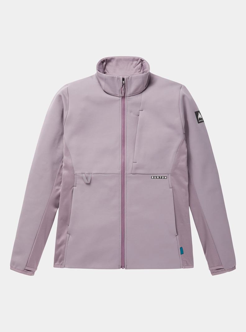 Burton Multipath Full-Zip Fleece Sweatshirts Damen Lila | 591-YVMKXD