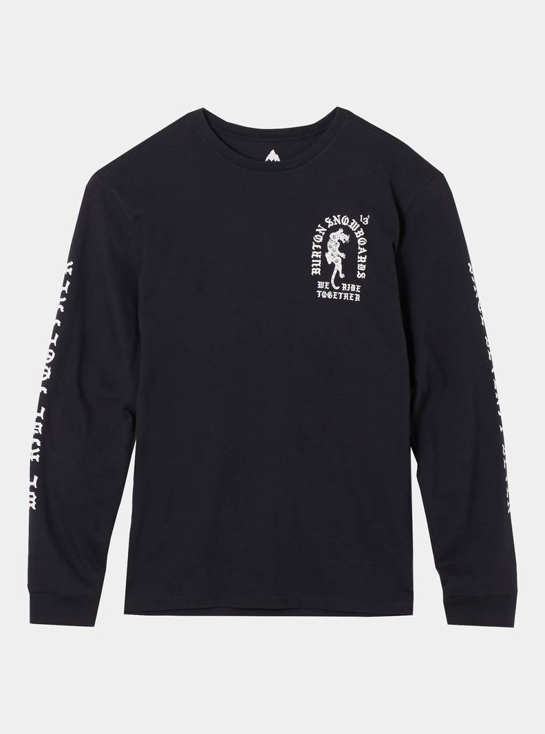 Burton Name Dropper Long Sleeve T-Shirts Herren Schwarz | 497-ZHYSON