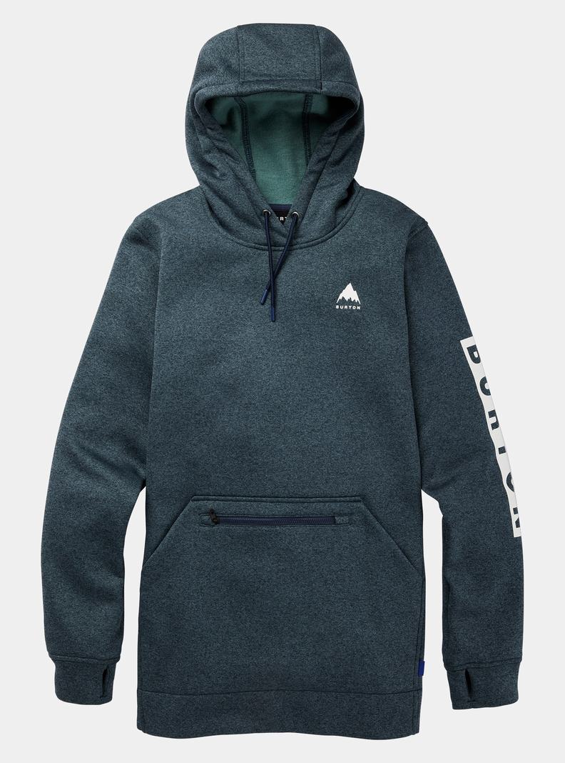 Burton Oak Long Pullover Hoodie Damen Blau | 406-WILRZG