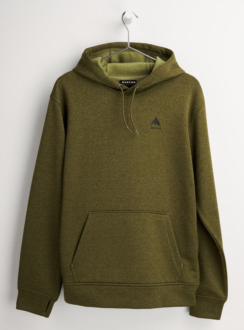 Burton Oak Pullover Hoodie Herren Olivgrün | 456-LVTPAE