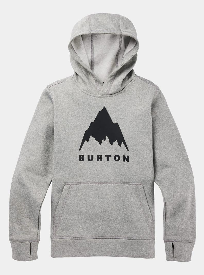 Burton Oak Pullover Hoodie Kinder Grau | 981-HSANLB