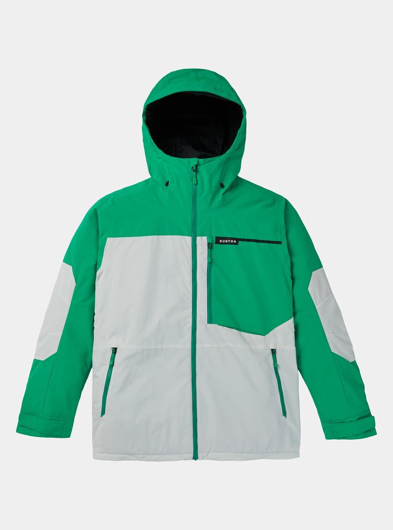 Burton Peasy 2L Snowboardjacke Herren Grün Weiß | 627-NRIFVA