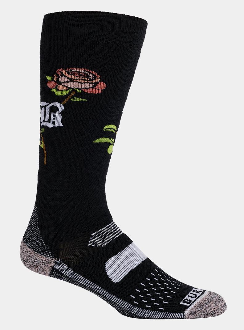 Burton Performance Midweight Socken Damen Schwarz | 561-PKUBZY