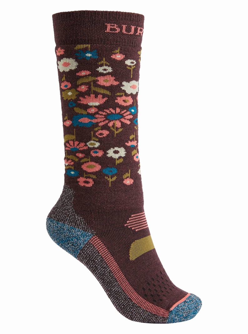Burton Performance Midweight Socken Kinder Blumen Camouflage | 037-TYRMIG