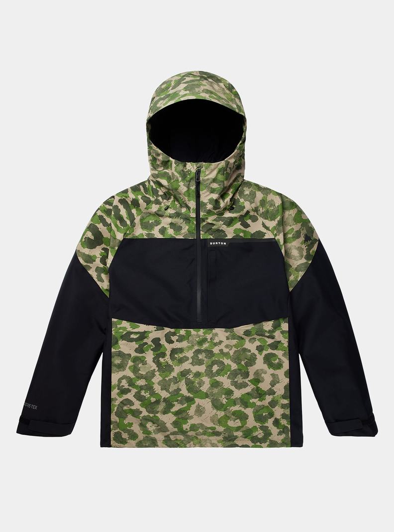 Burton Pillowline GORE-TEX 2L Anorak Snowboardjacke Herren Camouflage Schwarz | 741-YERGKO