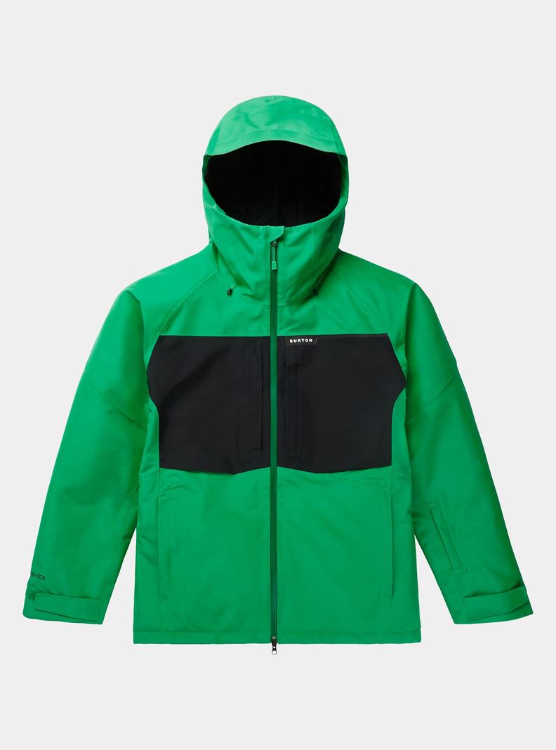Burton Pillowline GORE‑TEX 2L Snowboardjacke Herren Grün Schwarz | 087-GDSKYI