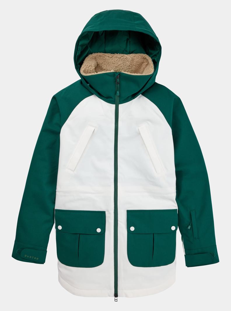 Burton Prowess Snowboardjacke Damen Braun Weiß | 709-NYCESP
