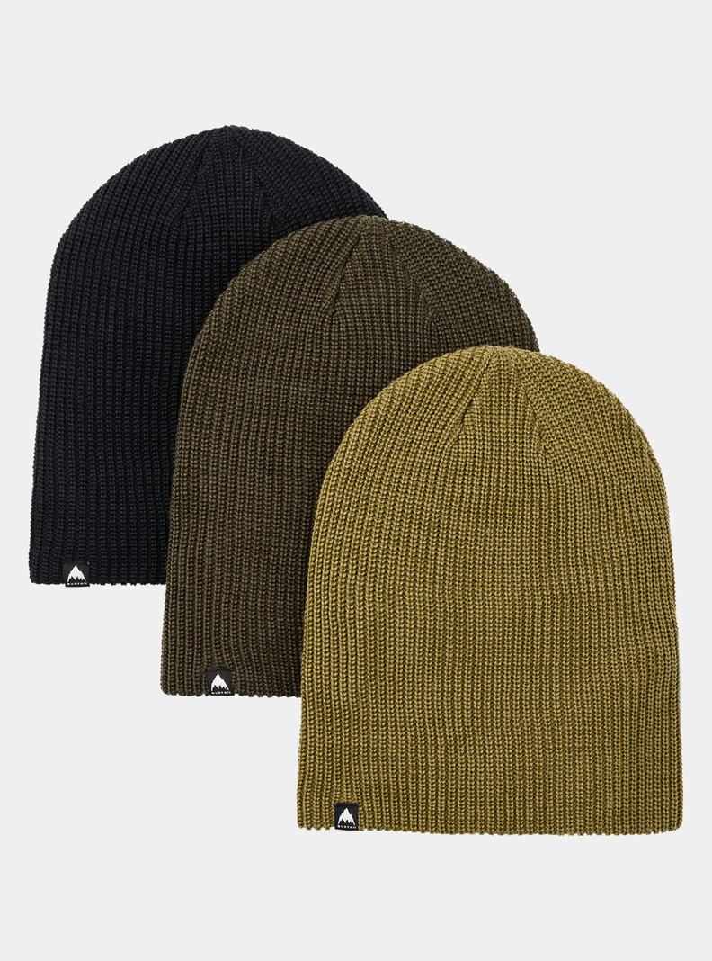 Burton Recycled DND (3 Pack) Mütze Herren Schwarz Olivgrün | 943-JNSEHW