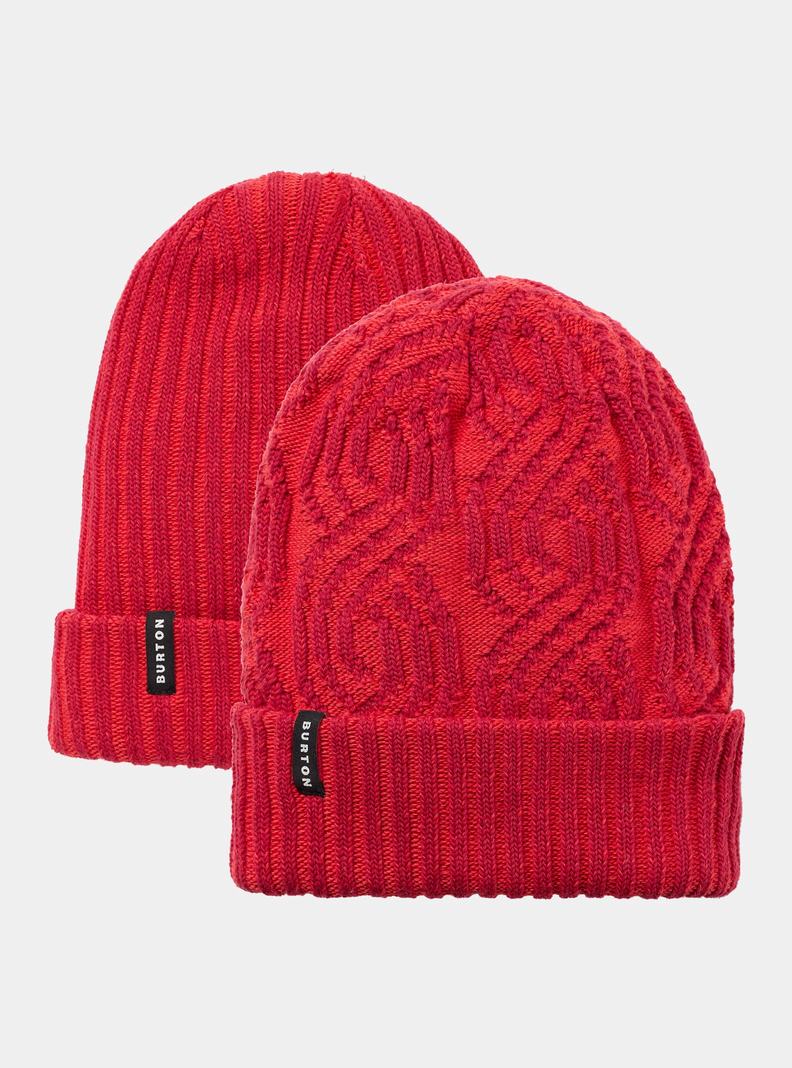 Burton Recycled Reversible Mütze Damen Rosa Orange Rosa | 782-FGWNHP
