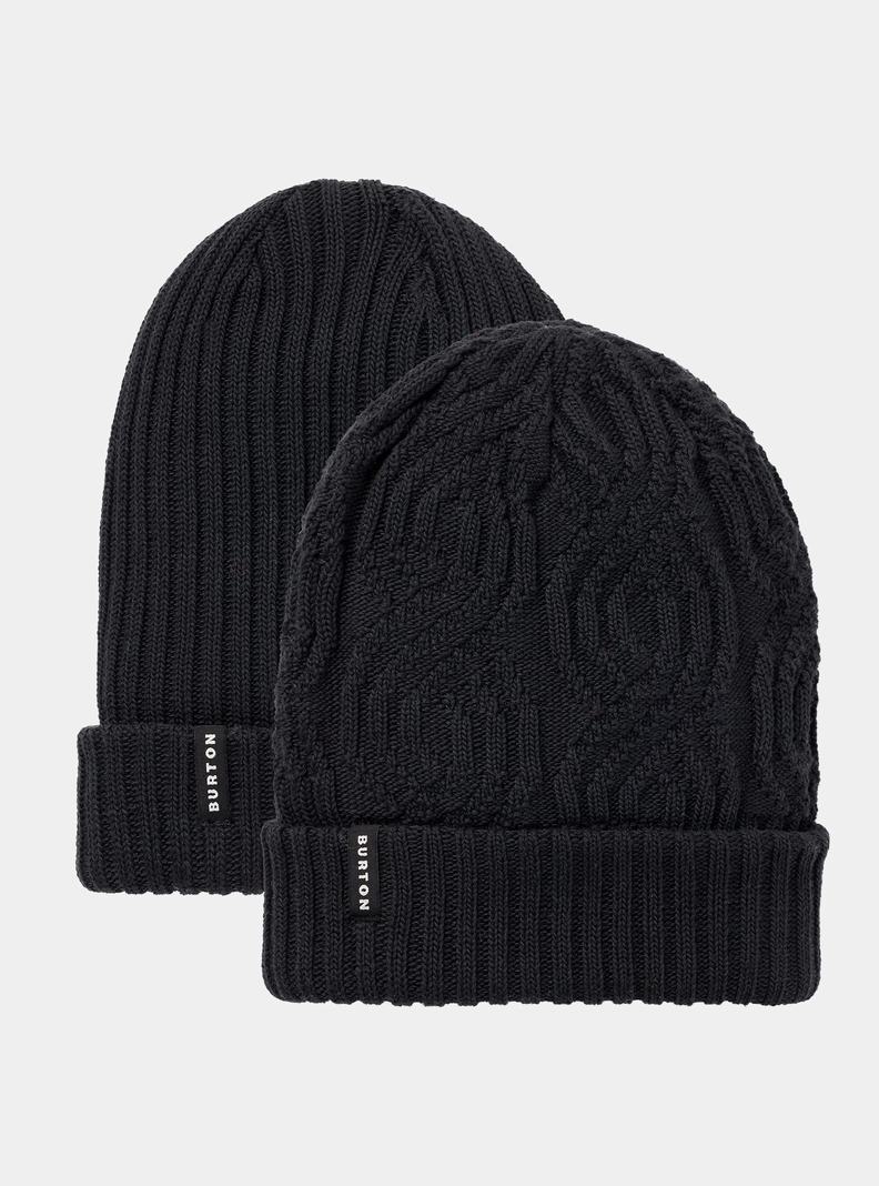 Burton Recycled Reversible Mütze Damen Schwarz | 650-XEMSOH