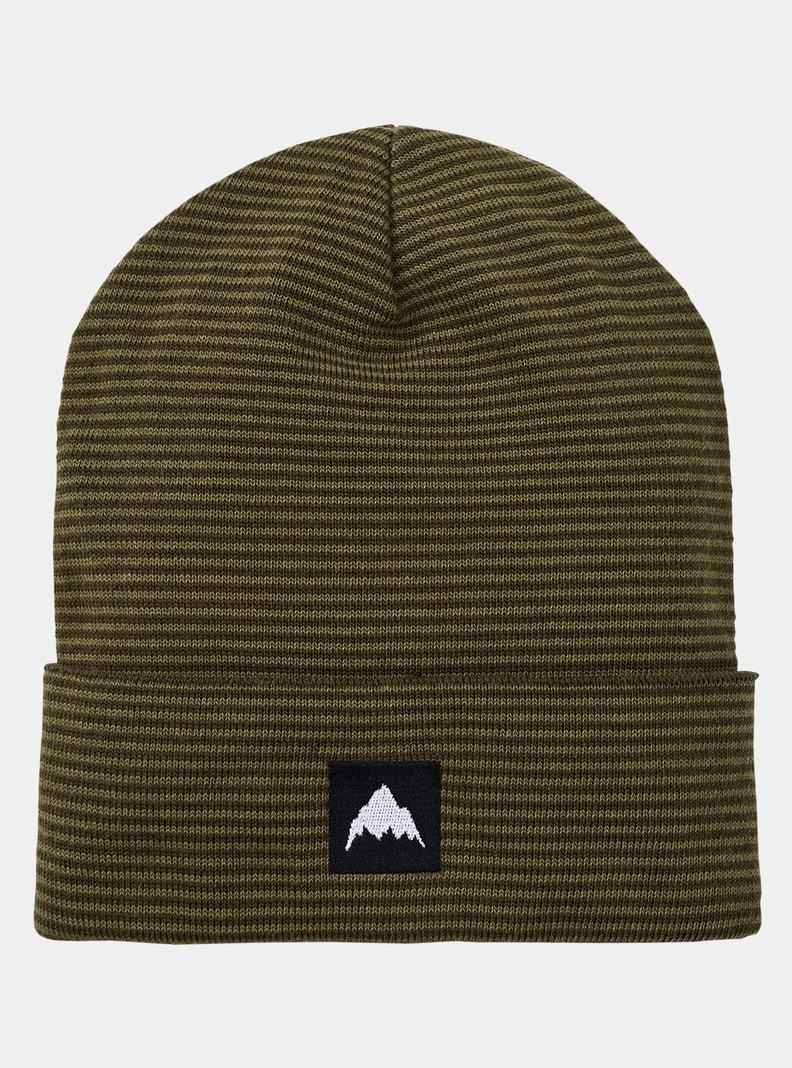 Burton Recycled Stripe Mütze Damen Olivgrün | 261-PHWUZJ