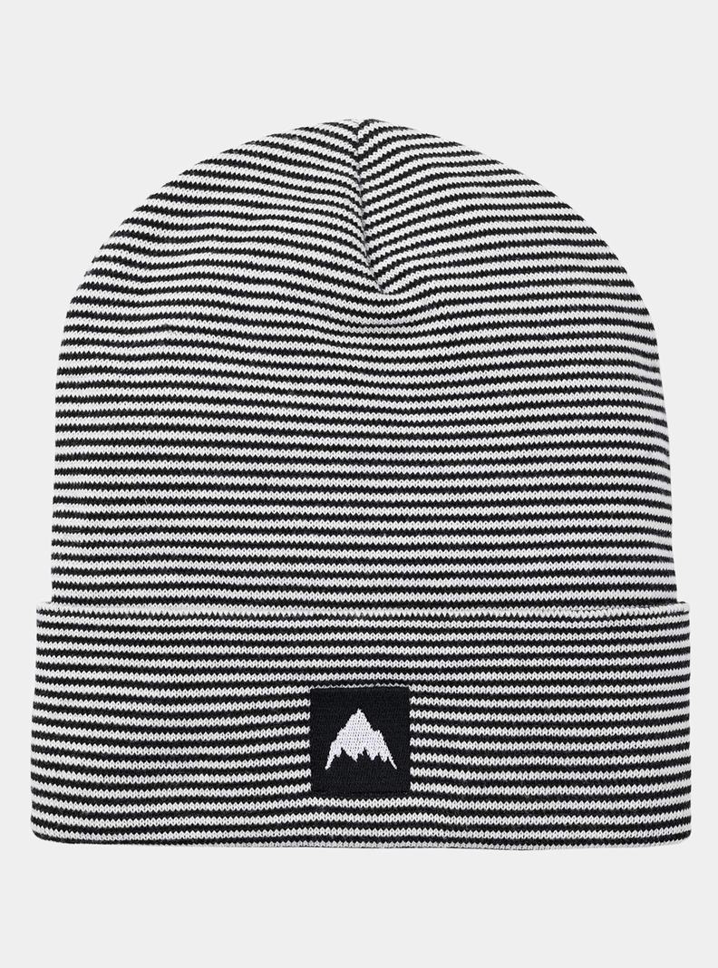 Burton Recycled Stripe Mütze Damen Schwarz Weiß | 037-WAMFHE