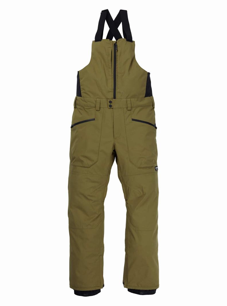 Burton Reserve (Hohe) Latzhose Herren Olivgrün | 402-NABYLJ
