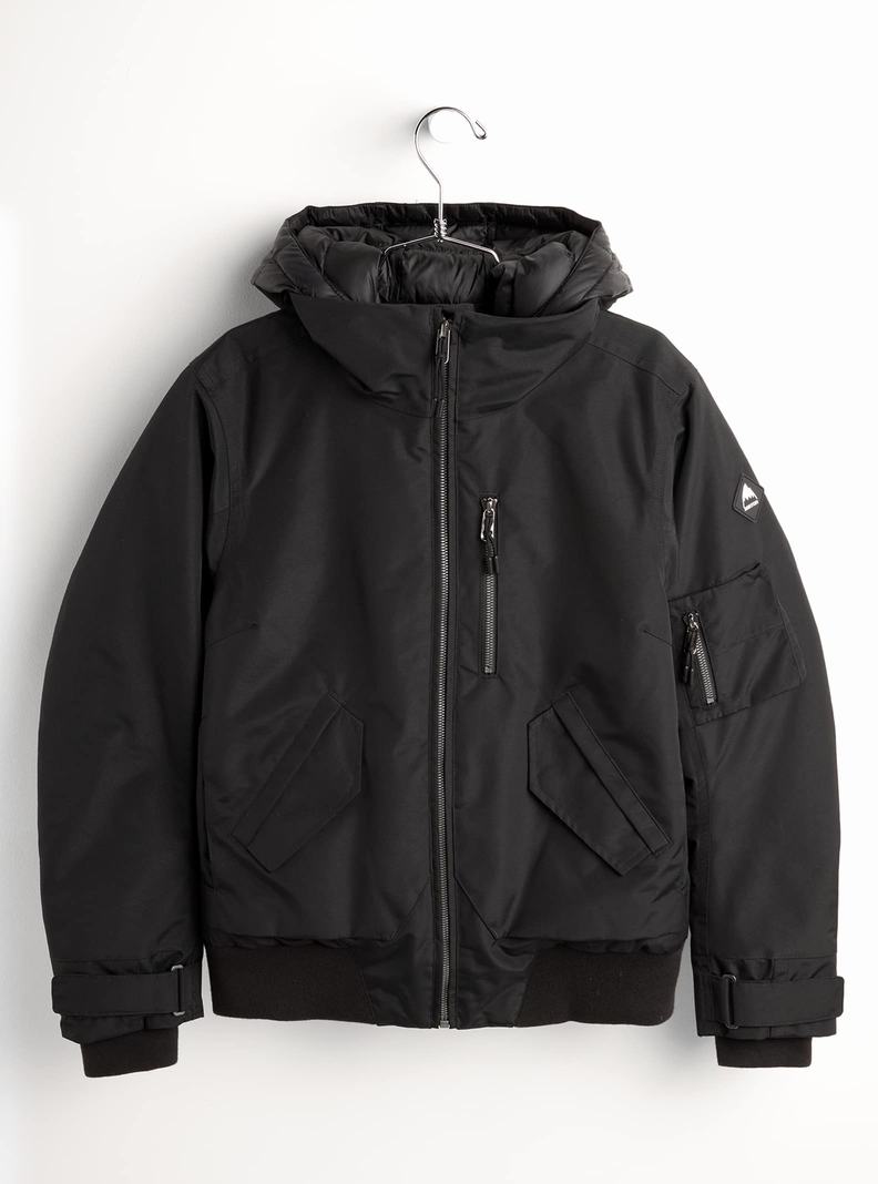 Burton Saxton Bomber Snowboardjacke Damen Schwarz | 458-TGUHYD