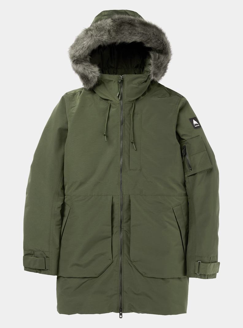 Burton Saxton Parka Snowboardjacke Damen Grün | 382-SZPFAY