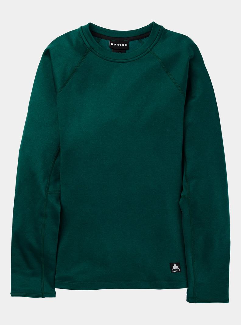 Burton Stockrun Crewneck Fleece Sweatshirts Damen Braun | 516-GLZSXT