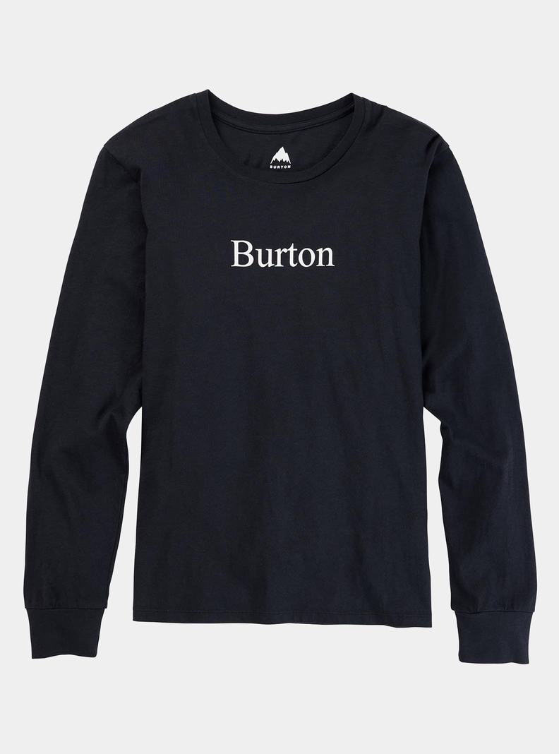 Burton Story Board Long Sleeve T-Shirts Damen Schwarz | 138-NFKCZD