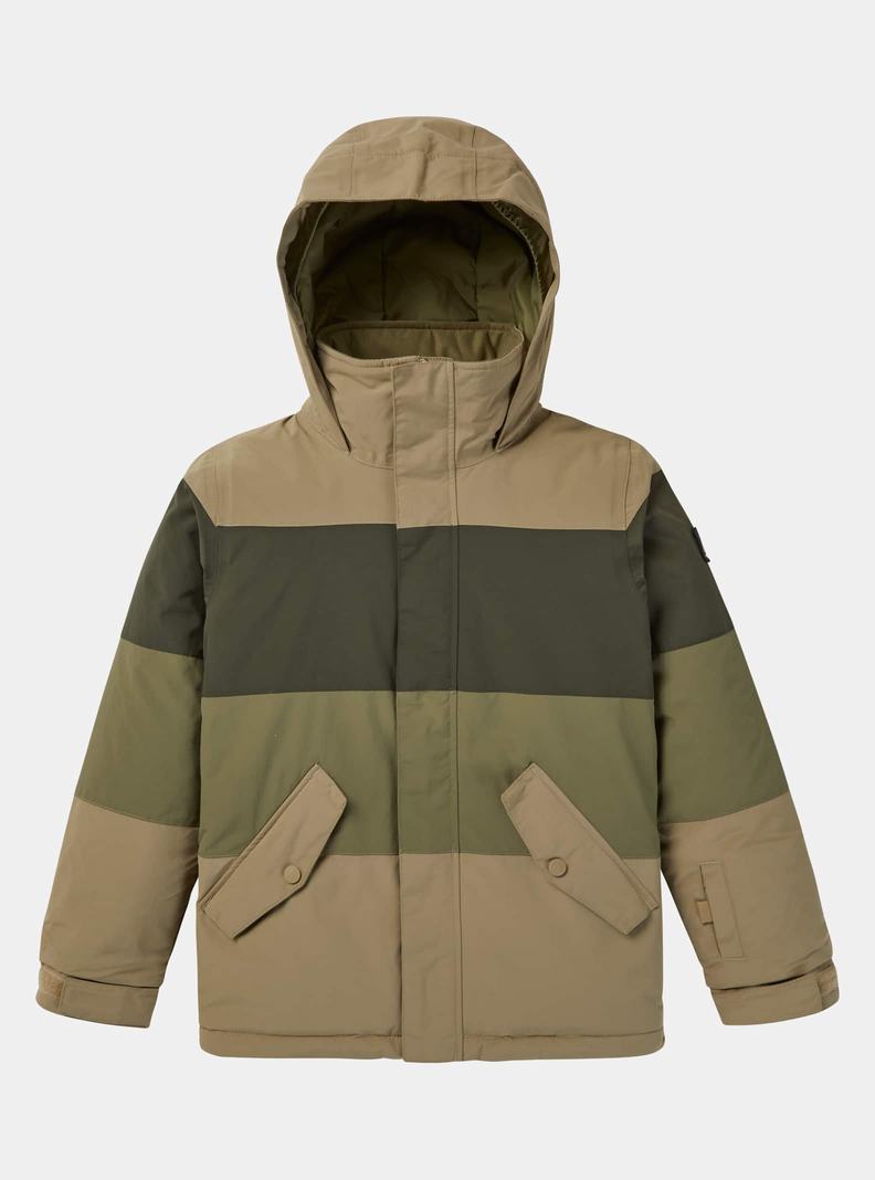 Burton Symbol Snowboardjacke Kinder Olivgrün | 930-BGMQIA