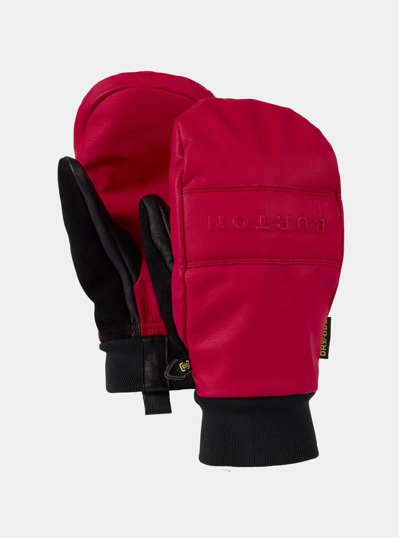 Burton Treeline Leder Fäustlinge Damen Rot | 204-THFORE