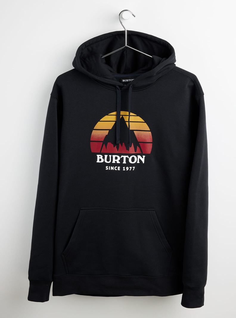 Burton Underhill Pullover Hoodie Herren Schwarz | 945-AOWFUV