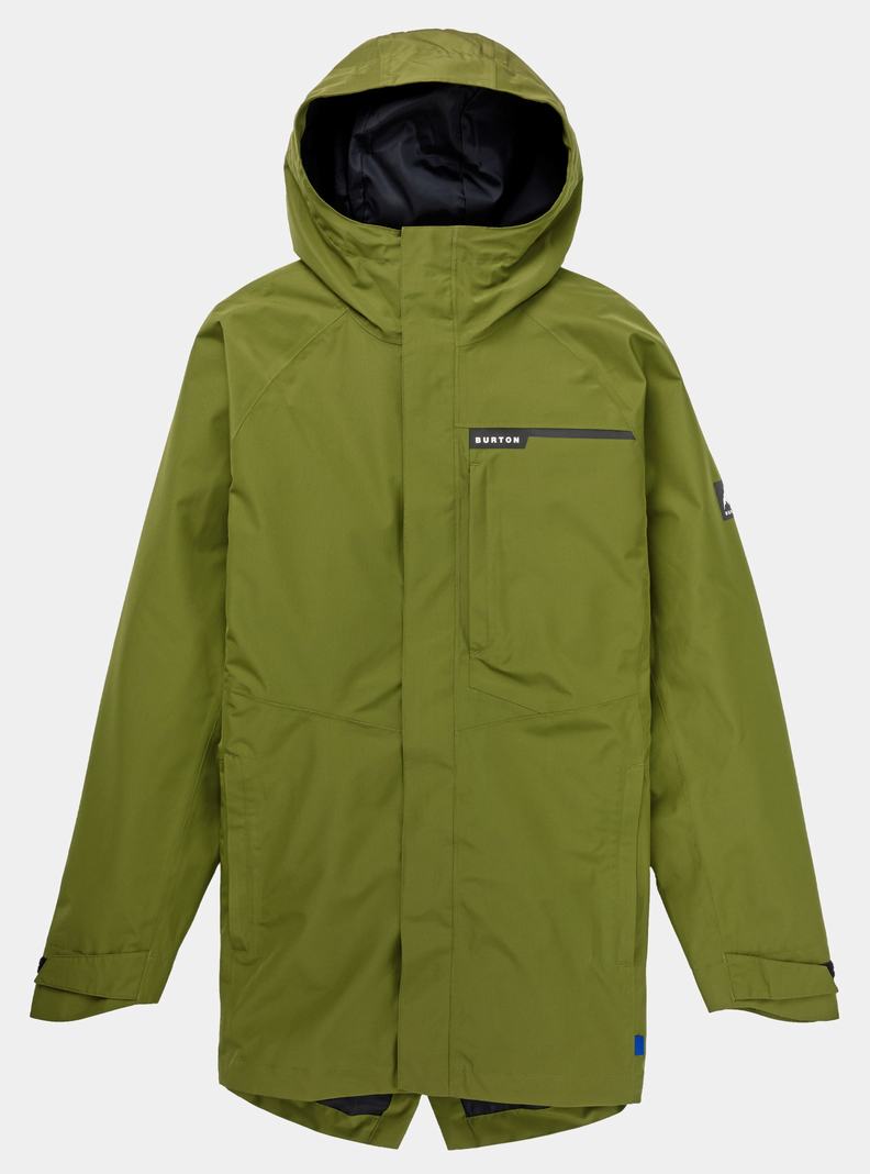 Burton Veridry 2L Rain Snowboardjacke Herren Grün | 913-CLFASE