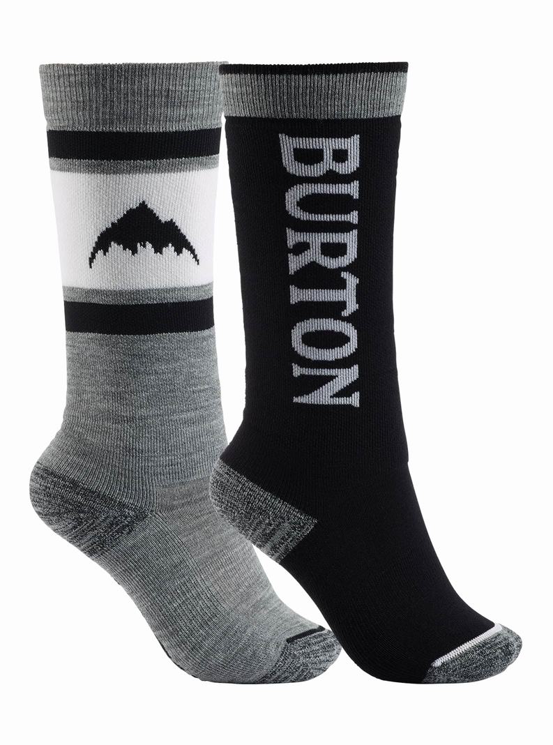 Burton Weekend Midweight (2 Pack) Socken Kinder Schwarz | 415-YLUPZB