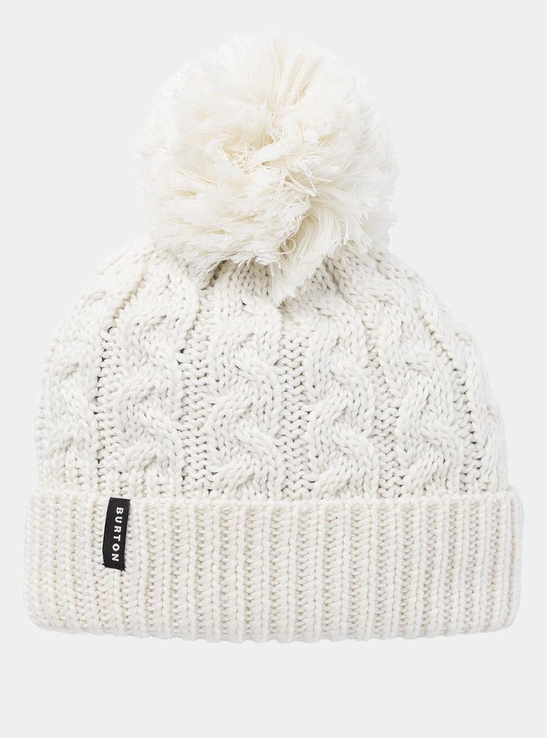 Burton Zippy Fleece-Gefütterte Mütze Damen Weiß | 053-OKGZWS