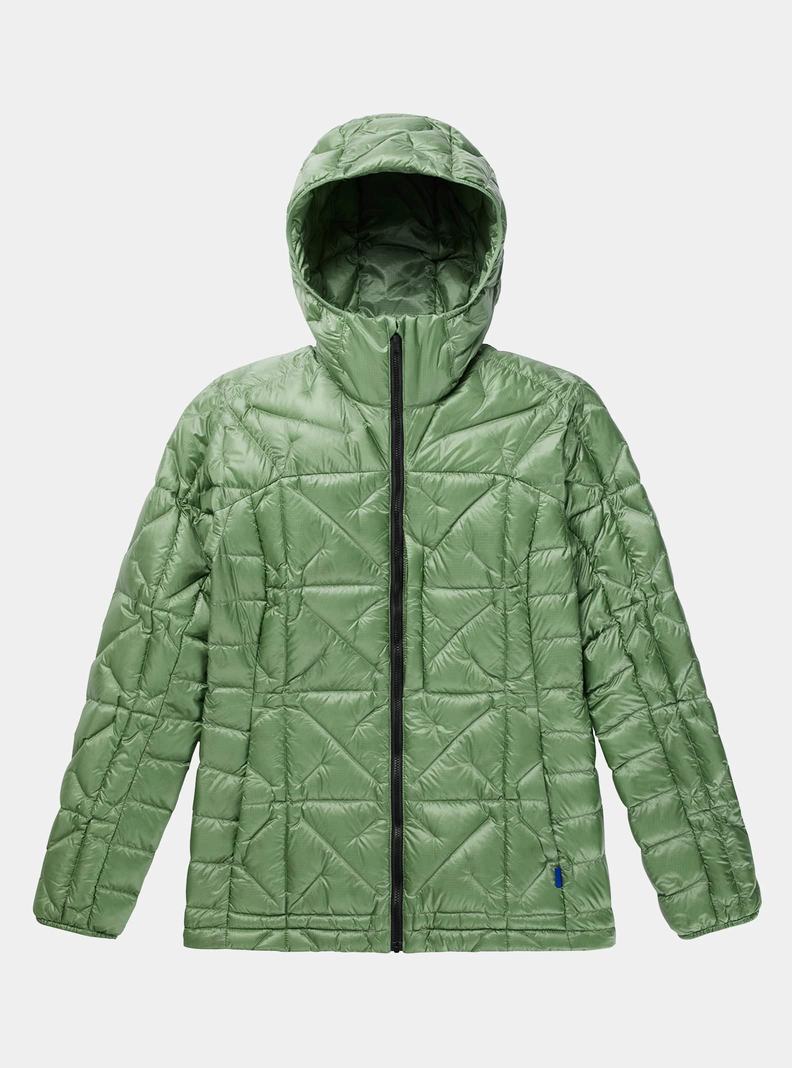 Burton [ak] Baker Down Mit Kapuze Snowboardjacke Damen Grün | 045-DILBTF