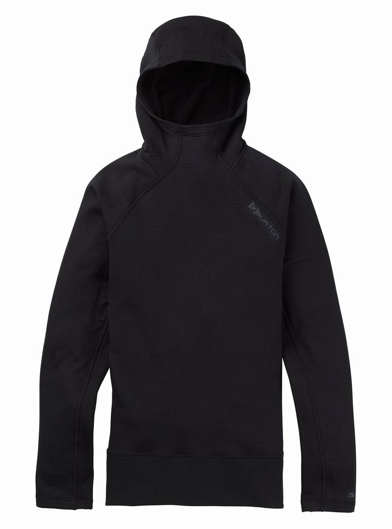 Burton [ak] Helium Power Grid™ Pullover Fleece Sweatshirts Damen Schwarz | 025-KYRPSF