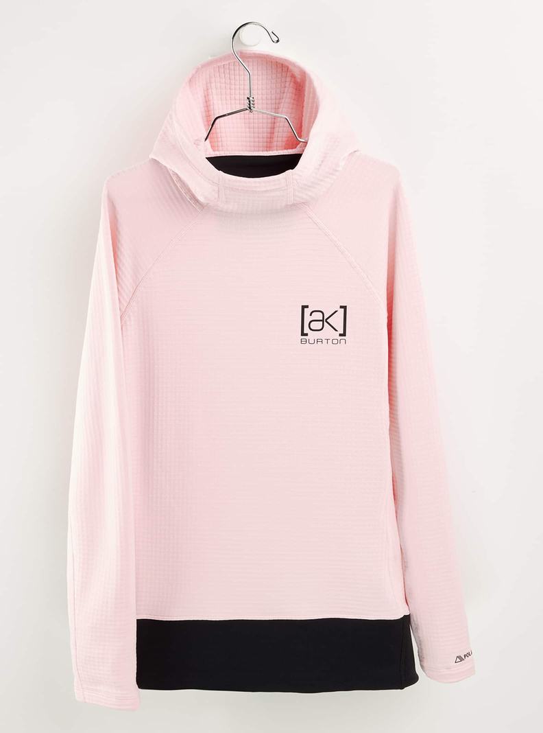 Burton [ak] Helium Power Grid™ Pullover Fleece Sweatshirts Damen Rosa | 423-JBMGZI