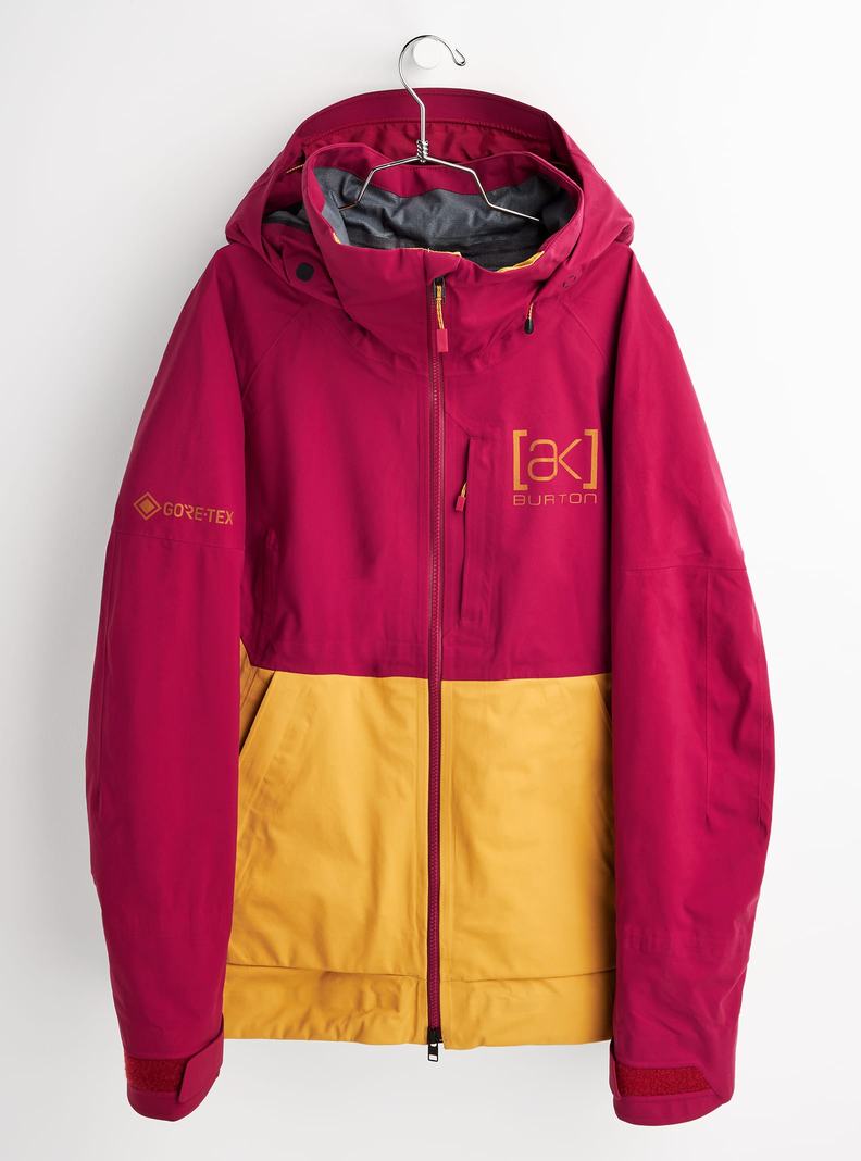 Burton [ak] Kimmy GORE-TEX 3L Stretch Snowboardjacke Damen Braun Lila Gelb | 236-ZDMKWF