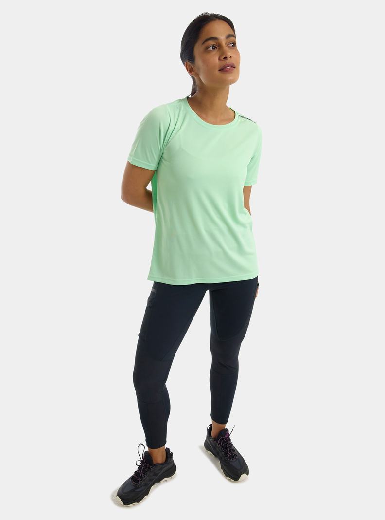 Burton Active Kurzes Sleeve T-Shirts Damen Grün | 269-JCMNGD