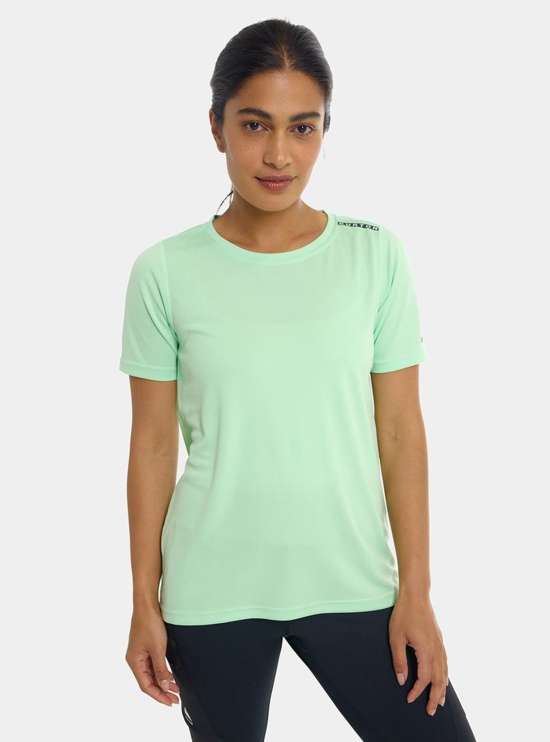 Burton Active Kurzes Sleeve T-Shirts Damen Grün | 269-JCMNGD