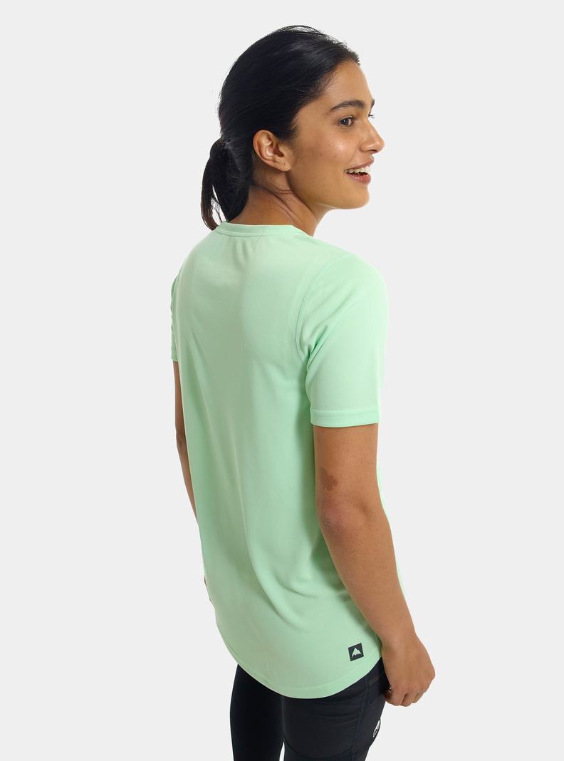 Burton Active Kurzes Sleeve T-Shirts Damen Grün | 269-JCMNGD